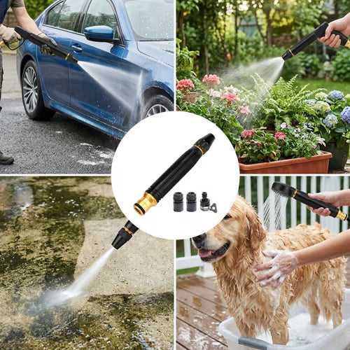 🚿50 % RABATT – Høytrykkspyler for bil og hage! 💦🚗 10 ganger kraftigere, 8 sprøyteinnstillinger og ekstremt solid metallhus