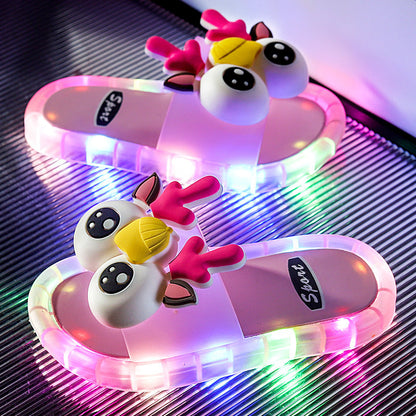 🏖️ Sommersalg 60 % rabatt 🏝️🩴💡Barnas Lysende Tøfler&👣✨