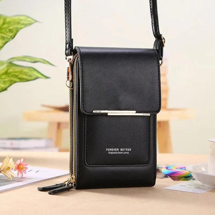 🥳💞 Over 36 000 solgt!⚡👜📱Enkel og elegant dame-touchscreen-skulderveske med telefonlomme💝
