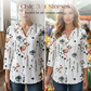 🌸Vårreklame 60% rabatt! 👕Kajual printet V-hals topp for kvinner