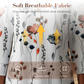 🌸Vårreklame 60% rabatt! 👕Kajual printet V-hals topp for kvinner
