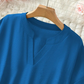 🏖️ Sommersalg 60 % rabatt 🏝️👕🌟Moteriktig løs topp med korte ermer🍃