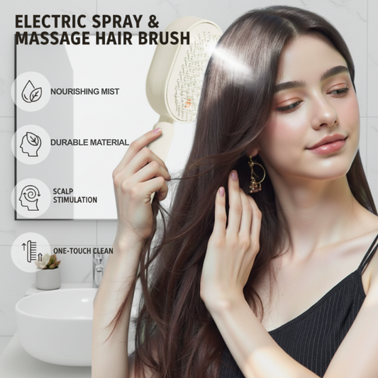 🔥Siste dag: 60% rabatt! ⏰💆‍♀️Elektrisk hårbørste – fuktighetsspray, massasje og øyeblikkelig glatting ✨