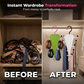 🧺KJØP 1 FÅ 1 GRATIS – 👚👒V-formet oppbevaringsstativ – plassbesparende – flokefri oppbevaring