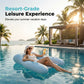🏖️Sommersalg 60 % rabatt 🏝️🏊☁️ Hudvennlig PVC bassengsolseng flytemadrass☀️