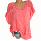 🏖️ Sommersalg 60 % rabatt 🏝️👚Dame elegant blondert brodert V-hals topp 🌸