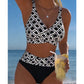 🌊Sommersalg 60% RABATT🏝️👙To-delt bikinisett med høy midje for kvinner🏖️