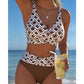 🌊Sommersalg 60% RABATT🏝️👙To-delt bikinisett med høy midje for kvinner🏖️