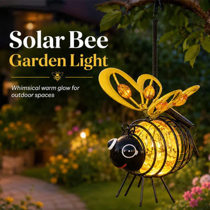 🔥Kjøp 2 Få 1 Gratis🎁🐝💡Utendørs hengende solcelledrevet bielys – perfekt gave til planteelskere, mødre eller bokstavelig talt alle som smiler ❤️