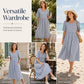 🏖️Sommer-Sale 50% RABATT🏝️👗Damen lässiges gestreiftes Kleid mit Relaxed-Fit✨