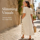 🏖️Sommer-Sale 50% RABATT🏝️👗Damen lässiges gestreiftes Kleid mit Relaxed-Fit✨