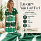 🏖️ Sommer-salg 50 % RABATT 🏝️🐆 Dame Leoprint Midikjole med V-hals👗✨