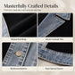 🔥Siste dag: 60% rabatt! ⏰🧥Elegant damekåpe i denim med ribbestrikket innsats🎁