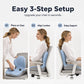 🥳💞 Over 47 000 solgt!⚡🪑Ergonomisk memoryskum-sitepute med ryggstøtte – hold deg komfortabel hele dagen, perfekt til kontoret, bilen og hjemmet🎁