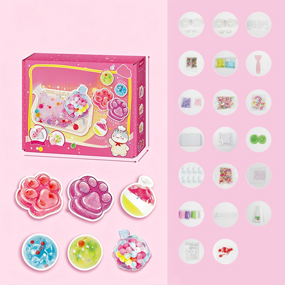 🥳💞 Over 68 000 solgt!⚡🧁DIY-stekt is-squishy-lekesett med for barn🎁