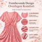 🔥Siste dag: 50% rabatt! 👗Kjole med V-hals, blomsterprint og vridd midje for kvinner🎁