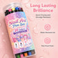 🥳💞 Over 68 000 solgt!💅🖌️🎨Sett med 24 farger Tosidede Neglekunstpenner🎁